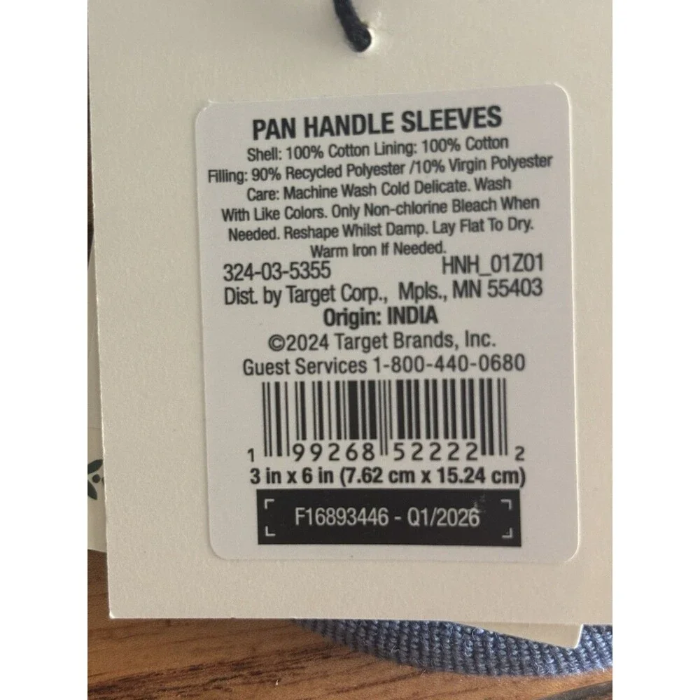 Panhandles Mitt Navy Denim Hearth & Hand With Magnolia Set Of 2